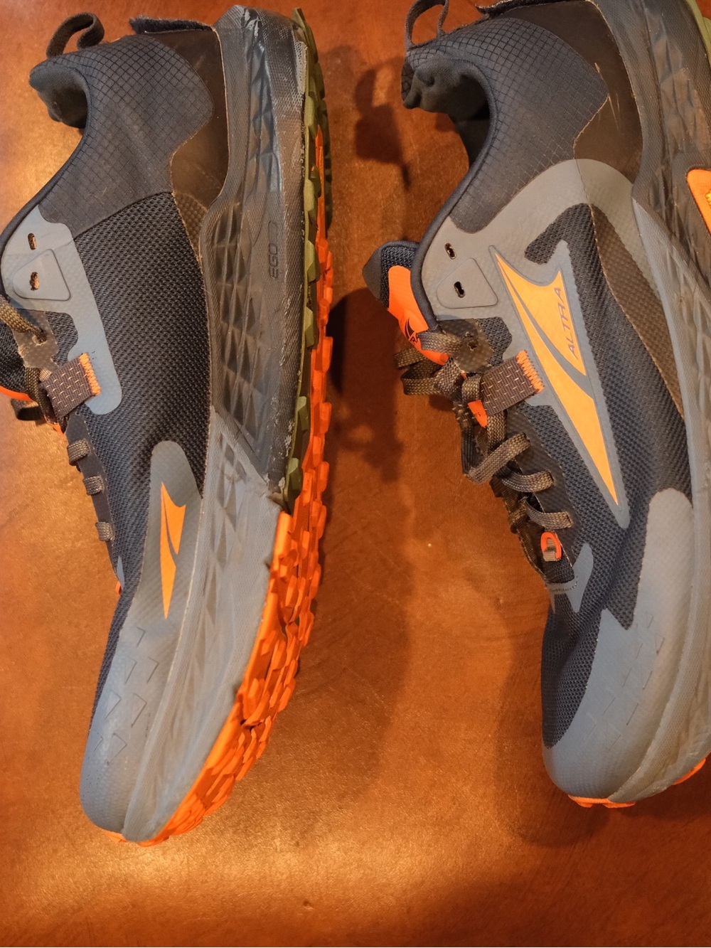Altra Men's Blue & Orange Timps Running Shoes - Picture 4 of 8